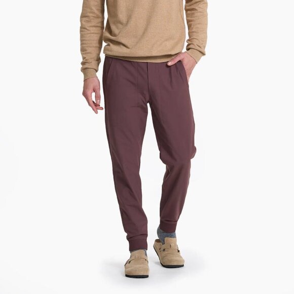 Vuori Men's Joggers in Brown - Picture 3 of 14